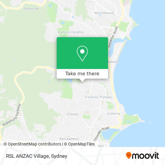 RSL ANZAC Village map