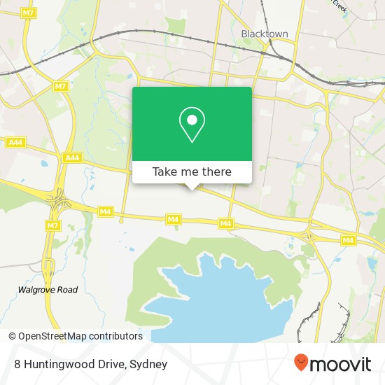 8 Huntingwood Drive map