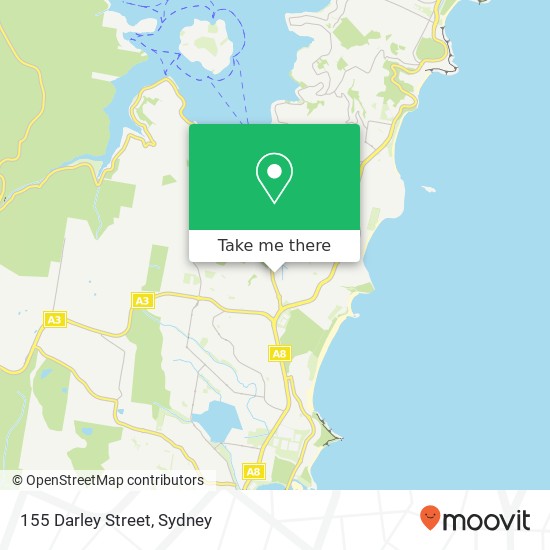 155 Darley Street map