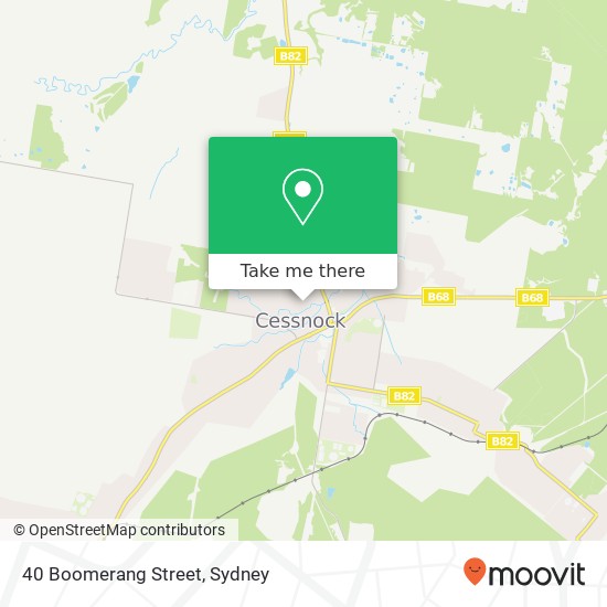 40 Boomerang Street map