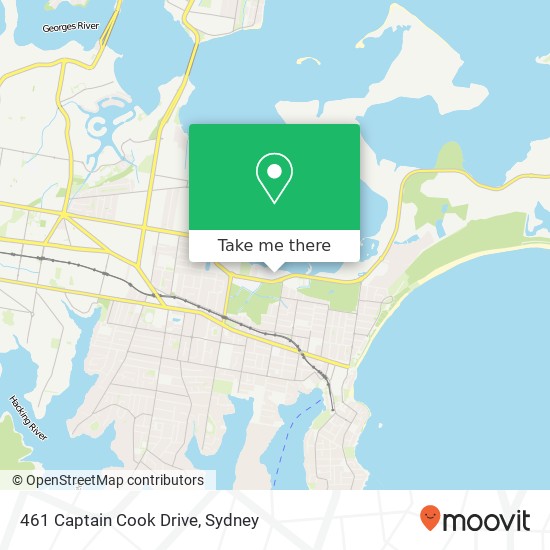 461 Captain Cook Drive map