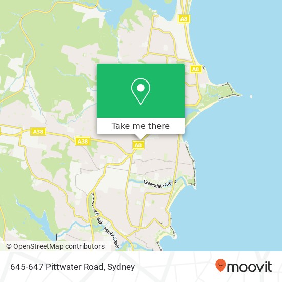 645-647 Pittwater Road map