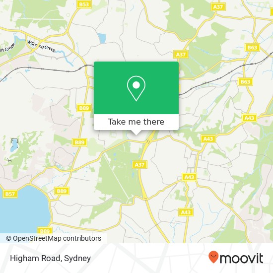 Mapa Higham Road