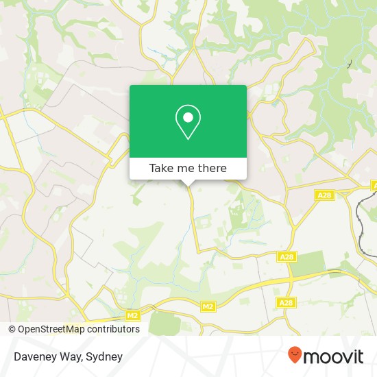 Daveney Way map