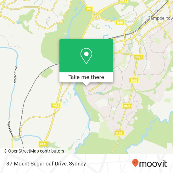 37 Mount Sugarloaf Drive map