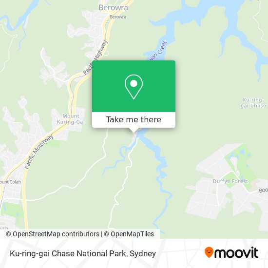 Ku-ring-gai Chase National Park map