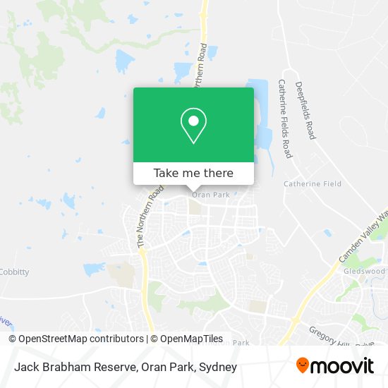 Mapa Jack Brabham Reserve, Oran Park