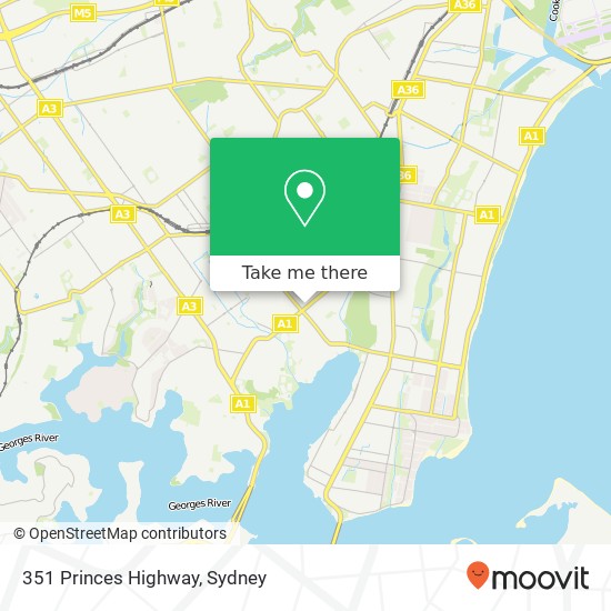 Mapa 351 Princes Highway