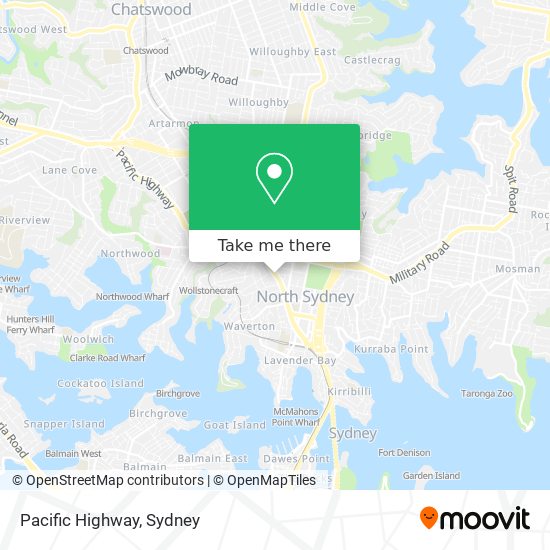 Pacific Highway map