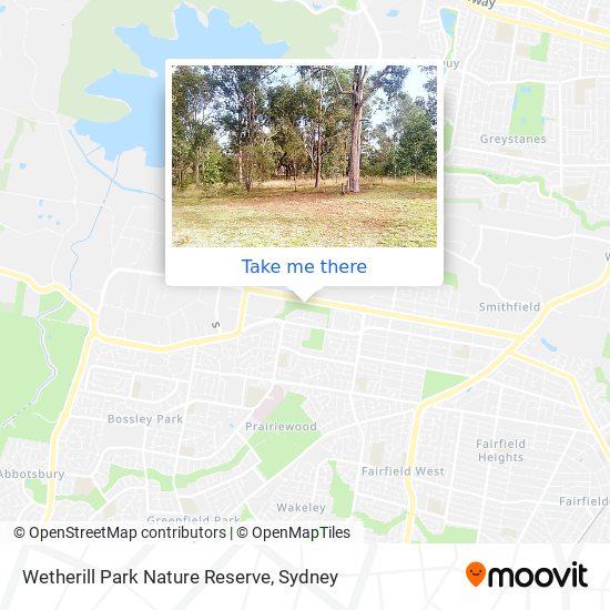 Wetherill Park Nature Reserve map