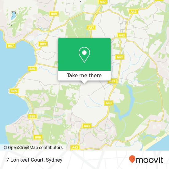 7 Lorikeet Court map