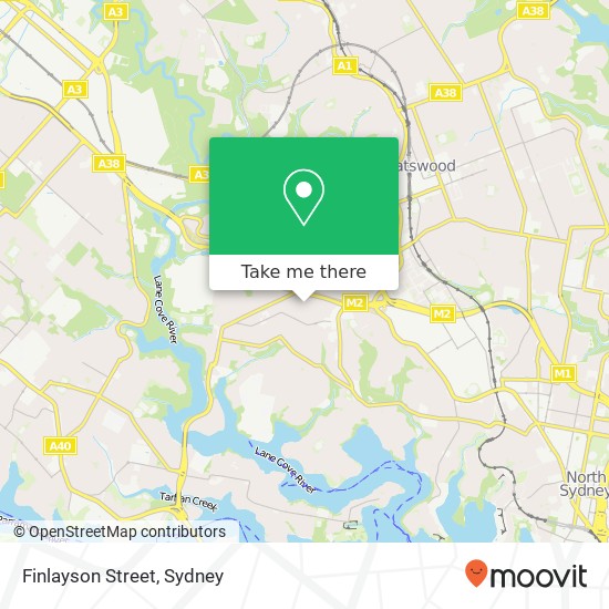 Mapa Finlayson Street