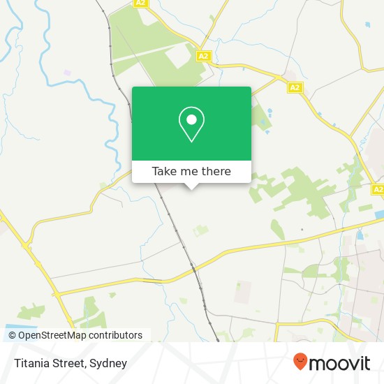 Mapa Titania Street