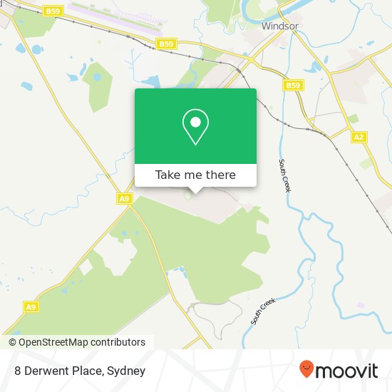 8 Derwent Place map