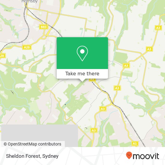 Sheldon Forest map