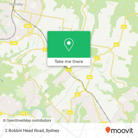 Mapa 2 Bobbin Head Road