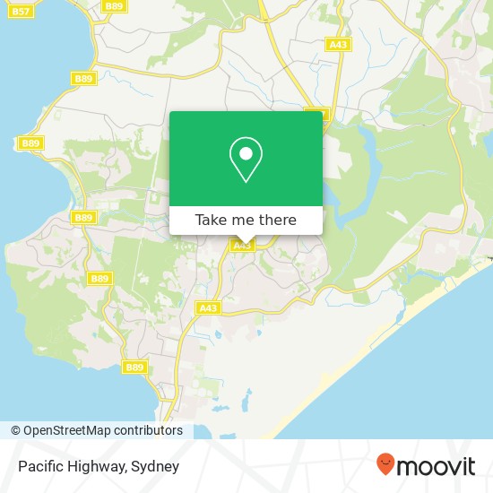 Pacific Highway map