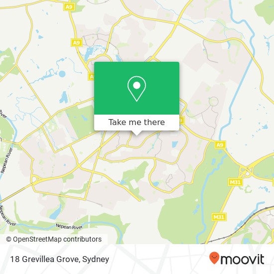 Mapa 18 Grevillea Grove