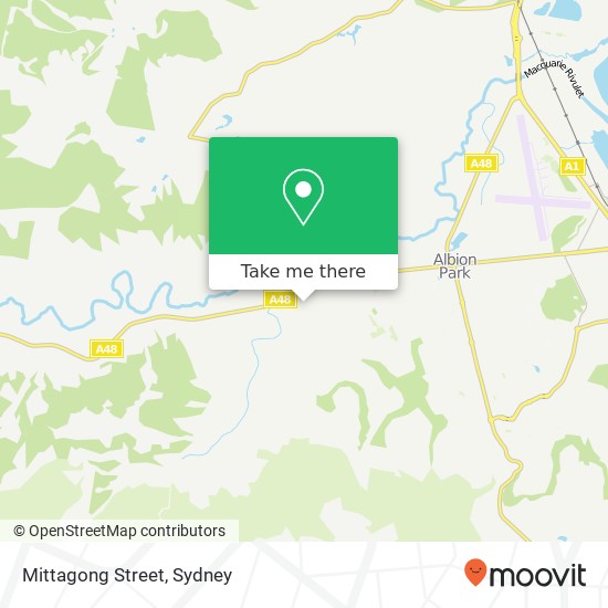 Mapa Mittagong Street