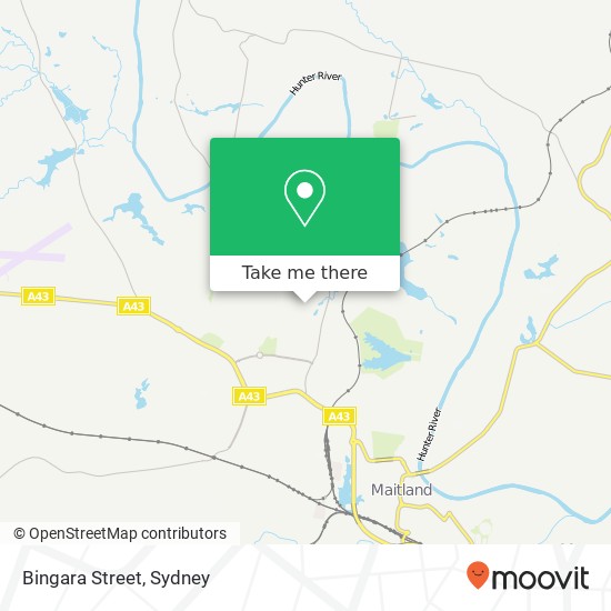 Bingara Street map