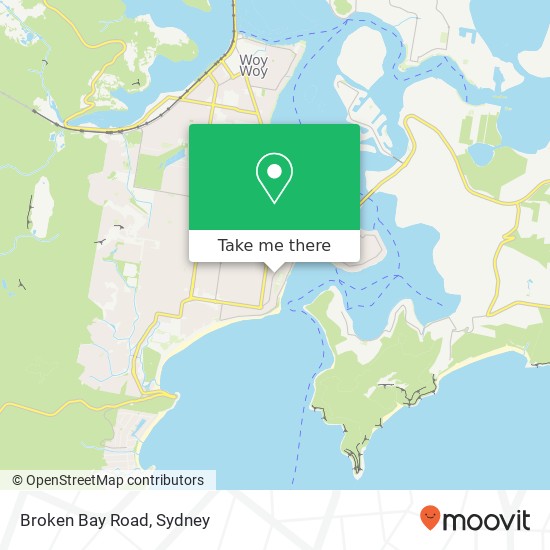 Mapa Broken Bay Road