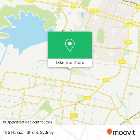 86 Hassall Street map