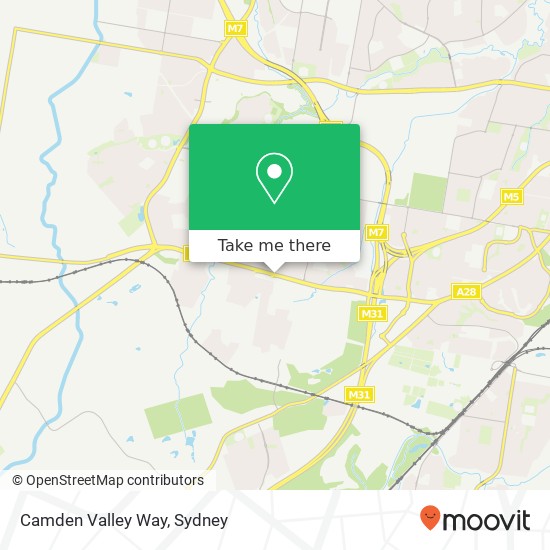 Camden Valley Way map