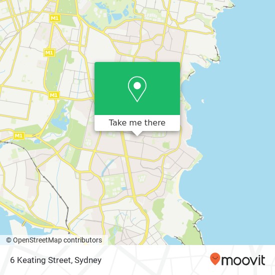 6 Keating Street map