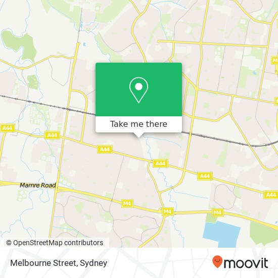 Melbourne Street map