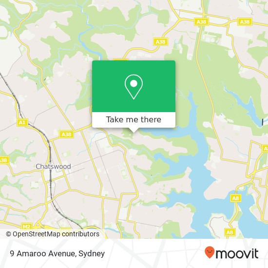 9 Amaroo Avenue map