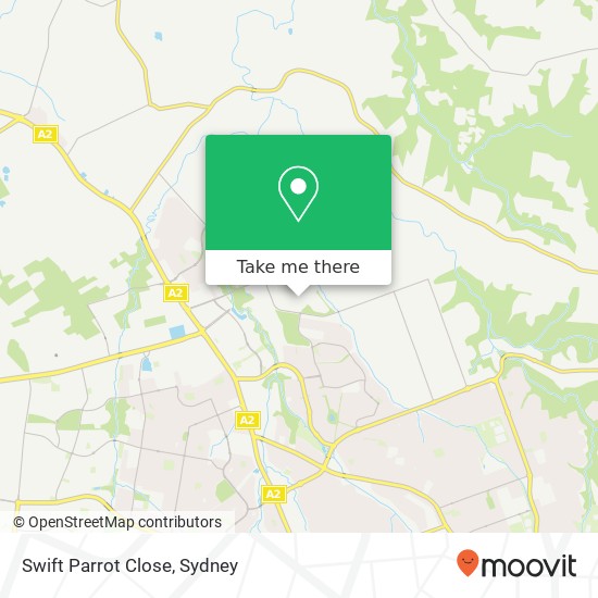 Swift Parrot Close map