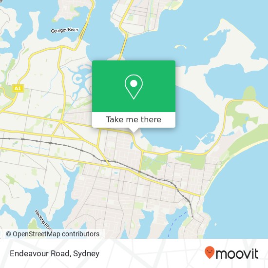 Mapa Endeavour Road