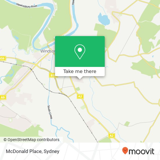 McDonald Place map