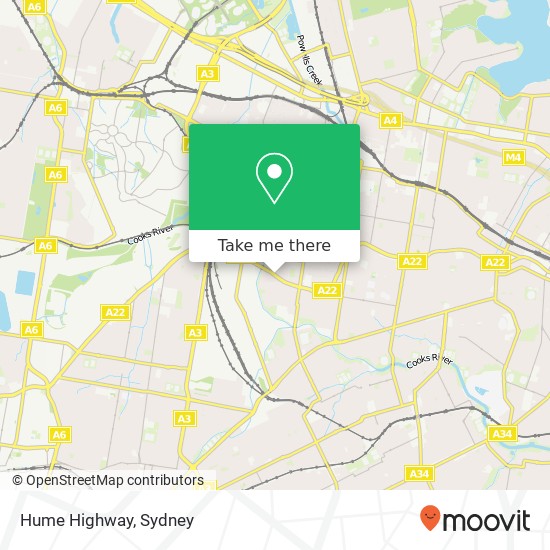 Hume Highway map