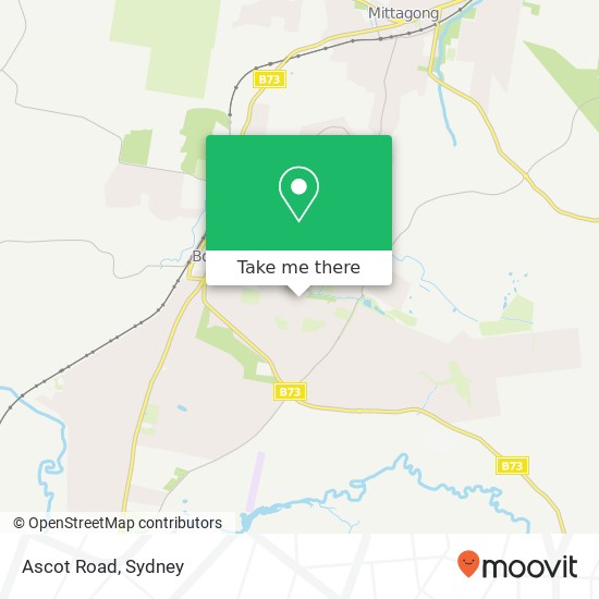 Mapa Ascot Road