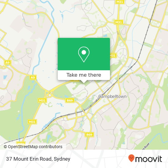 Mapa 37 Mount Erin Road