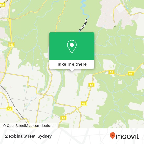 2 Robina Street map