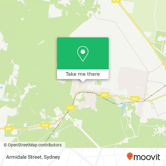 Mapa Armidale Street