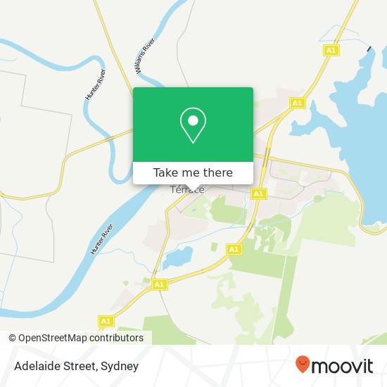 Mapa Adelaide Street