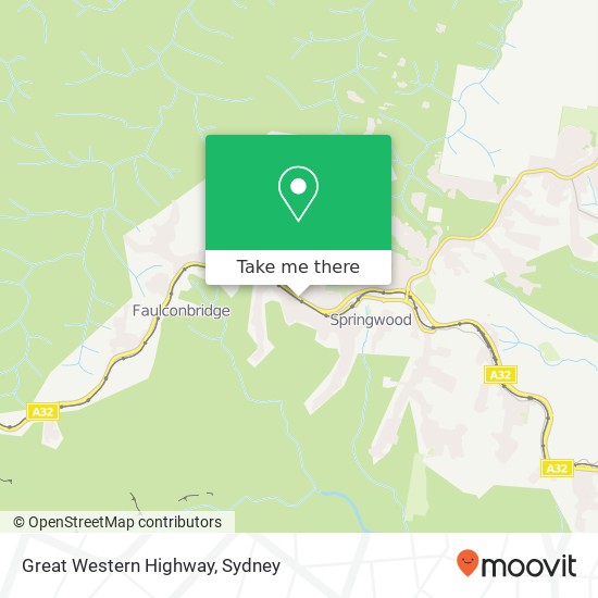 Mapa Great Western Highway