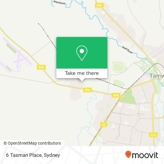6 Tasman Place map