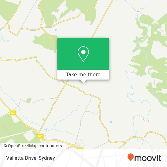 Mapa Valletta Drive