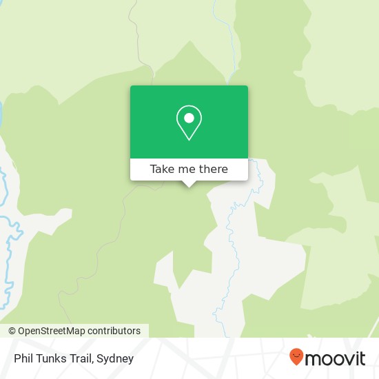 Mapa Phil Tunks Trail
