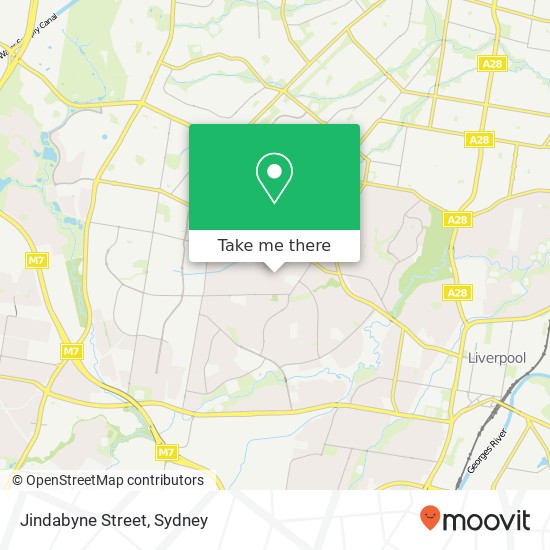 Jindabyne Street map