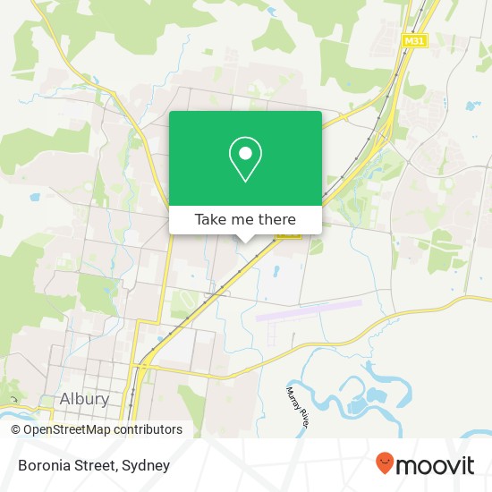 Mapa Boronia Street