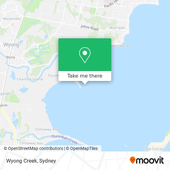 Wyong Creek map