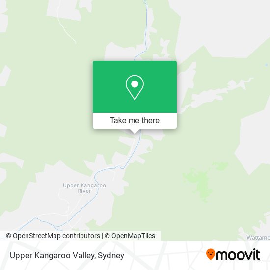 Upper Kangaroo Valley map