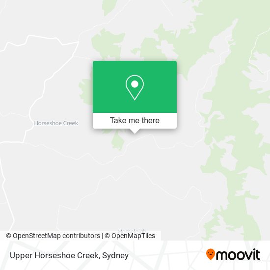 Mapa Upper Horseshoe Creek