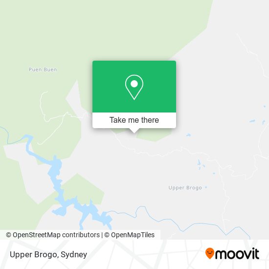 Upper Brogo map