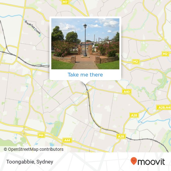 Toongabbie map